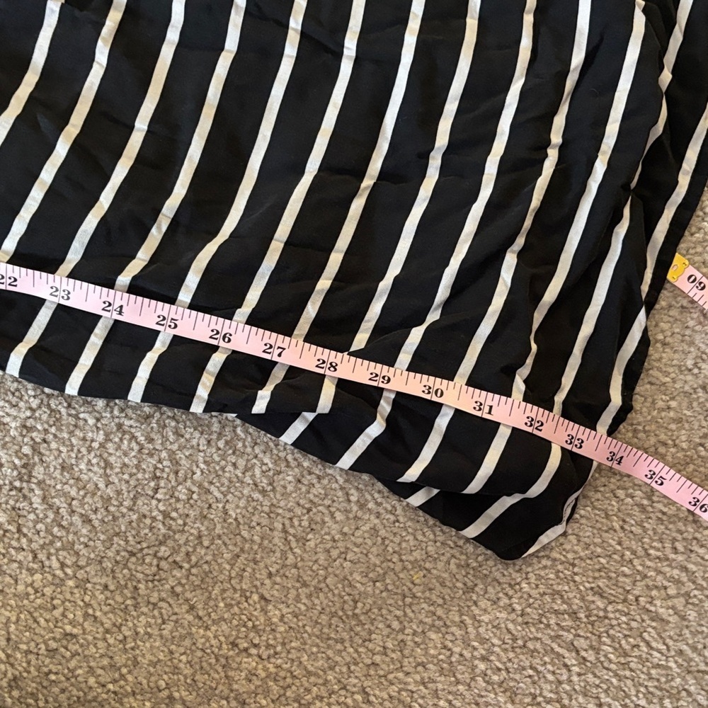 Madewell Tunic Black and White Striped Shirt Dress size small - Picture 5 of 6